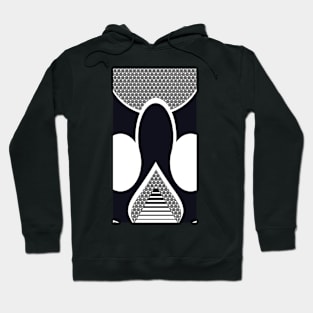 Sacred Geometry Navy blue and white Hoodie